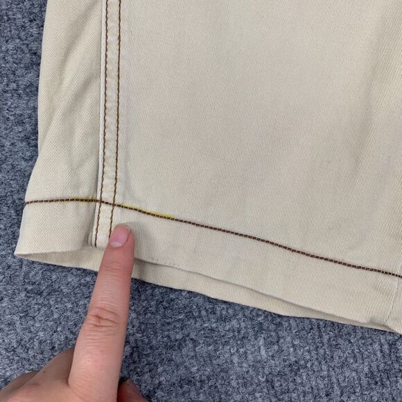 Anthropologie Chino Pedal Pusher 26 Cotton Stretch Belt Loops Clam Digger Pants - Picture 7 of 14